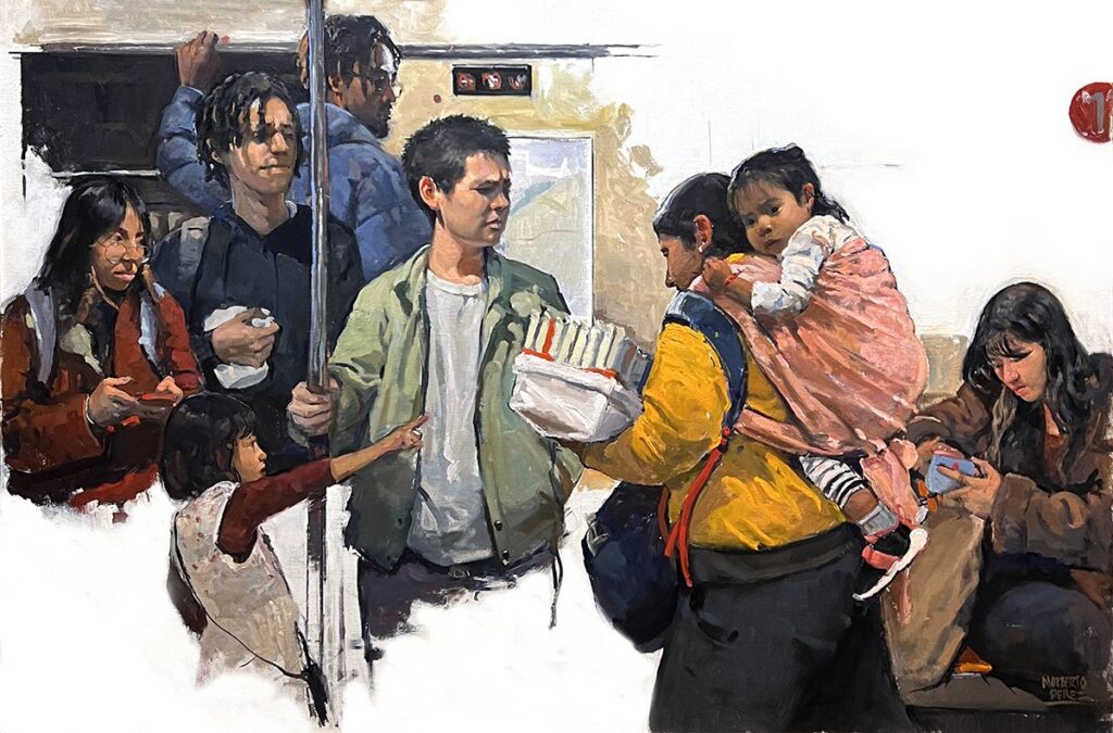 Dulces y Chocolates, by Norberto Perez, 2024, oil on linen
