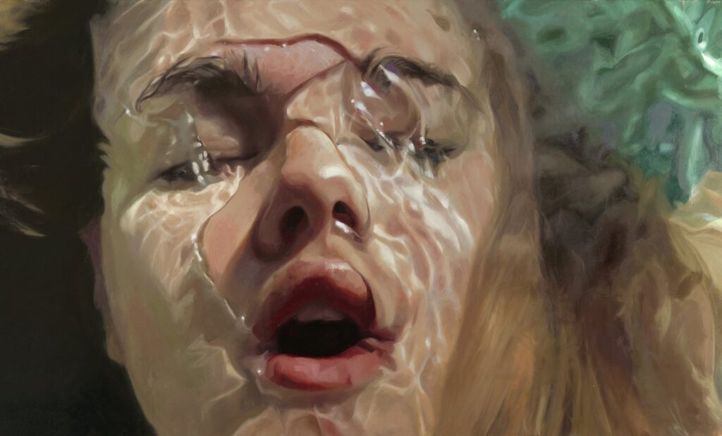 Receive, by Reisha Perlmutter, 2016, Oil on canvas