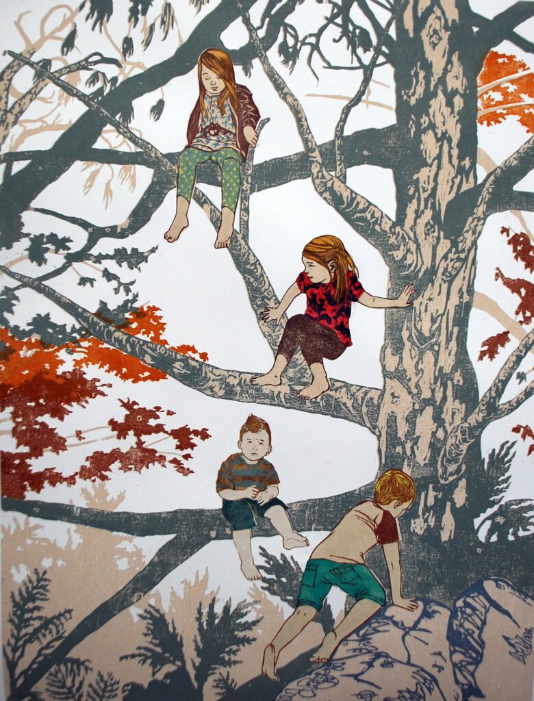 Up in a Dying Pine, by Laura Peturson, 2015