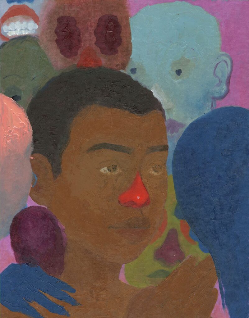 Morning Conversation, by Naudline Pierre, 2016, Oil on canvas