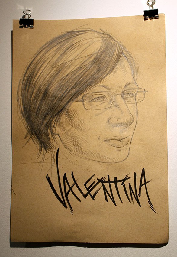 Artist Portraits – Valentina, by Robert Plater, 2012, Graphite on paper