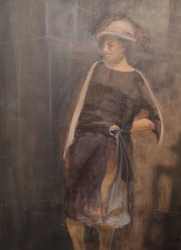 Christina Huntt, by Terry Plater, 2023, oil on canvas