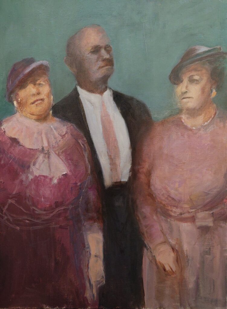 Past, Present, Future, by Terry Plater, 2023, oil on canvas