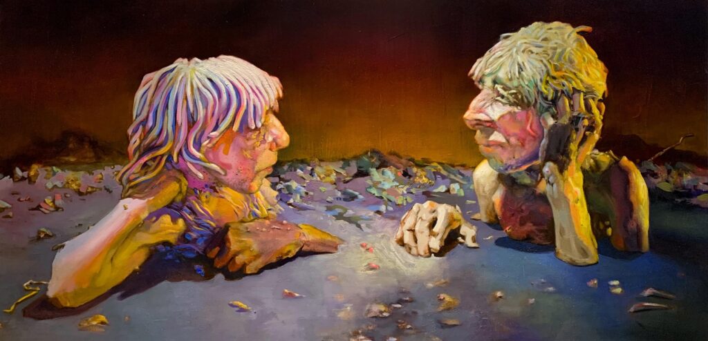 Stalemate, by Erin Pollock, 2019, oil on canvas
