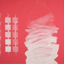 Compression, by Pooya Aryanpour, 2006, acrylic on canvas