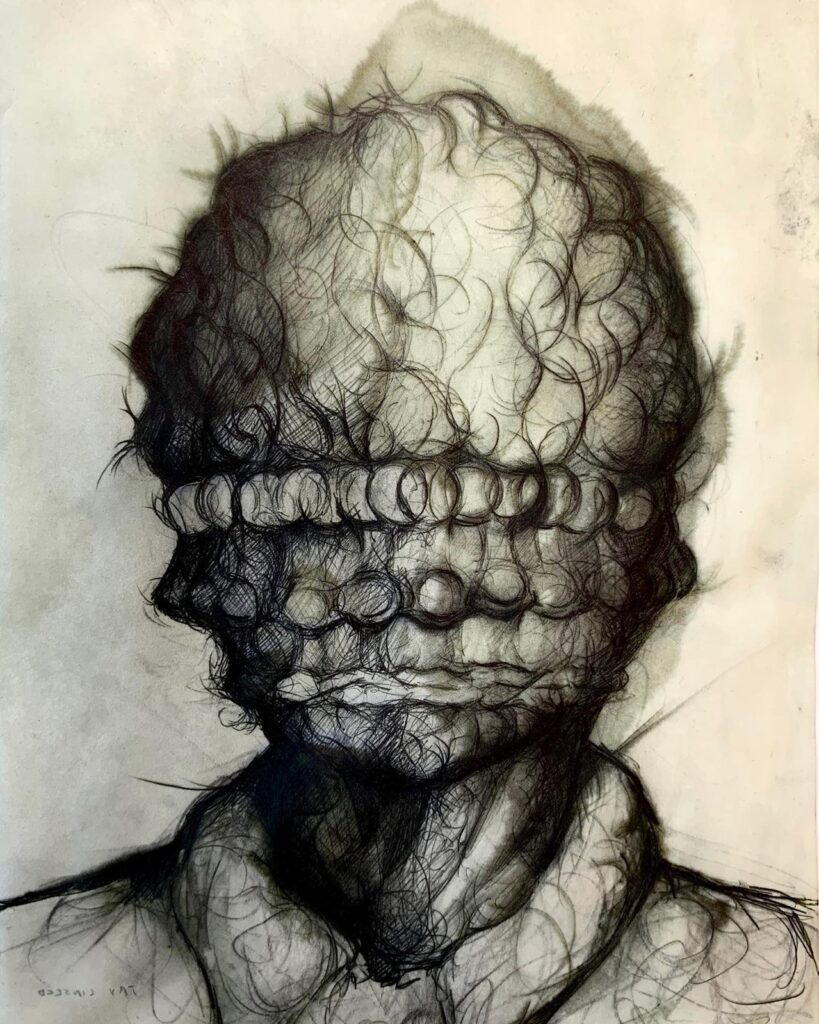 One Thousand Times Yes!, by Bo Prather, 2019, oil on paper