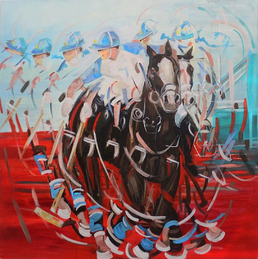 Argentinian Sun, by Mery Pujato Sold, 2020, oil on canvas
