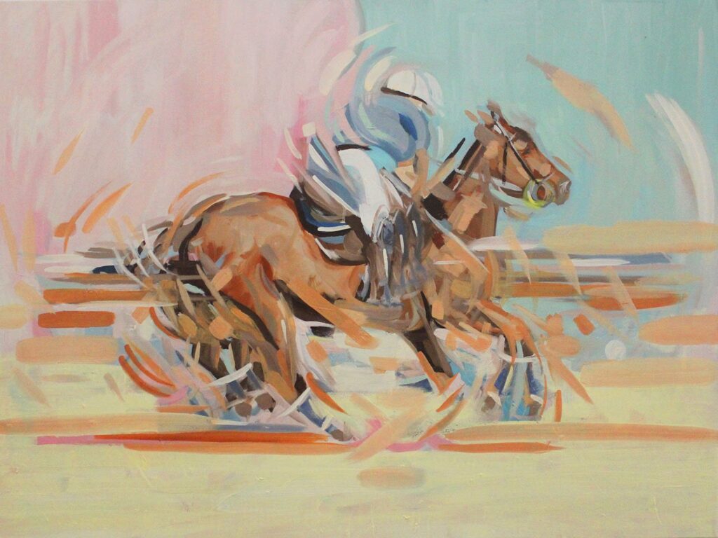 Candy, by Mery Pujato Click to Buy, 2020, oil on canvas