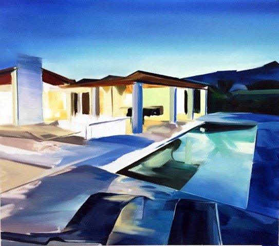 Backyard Pool, by Ciara Rafferty, 2016, Oil on Dura – lar