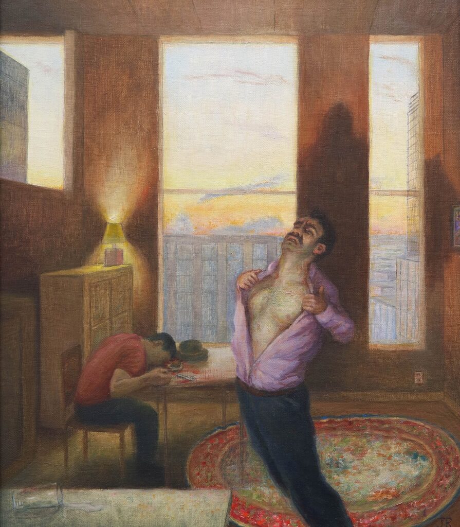 As Night Fell Over Us, by Jason Rafferty, 2018, oil on linen mounted to birch panel