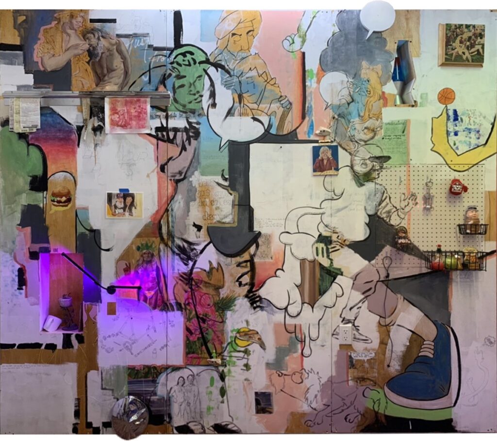God Only Knows, by Tyler C. Reese, 2019, mixed media