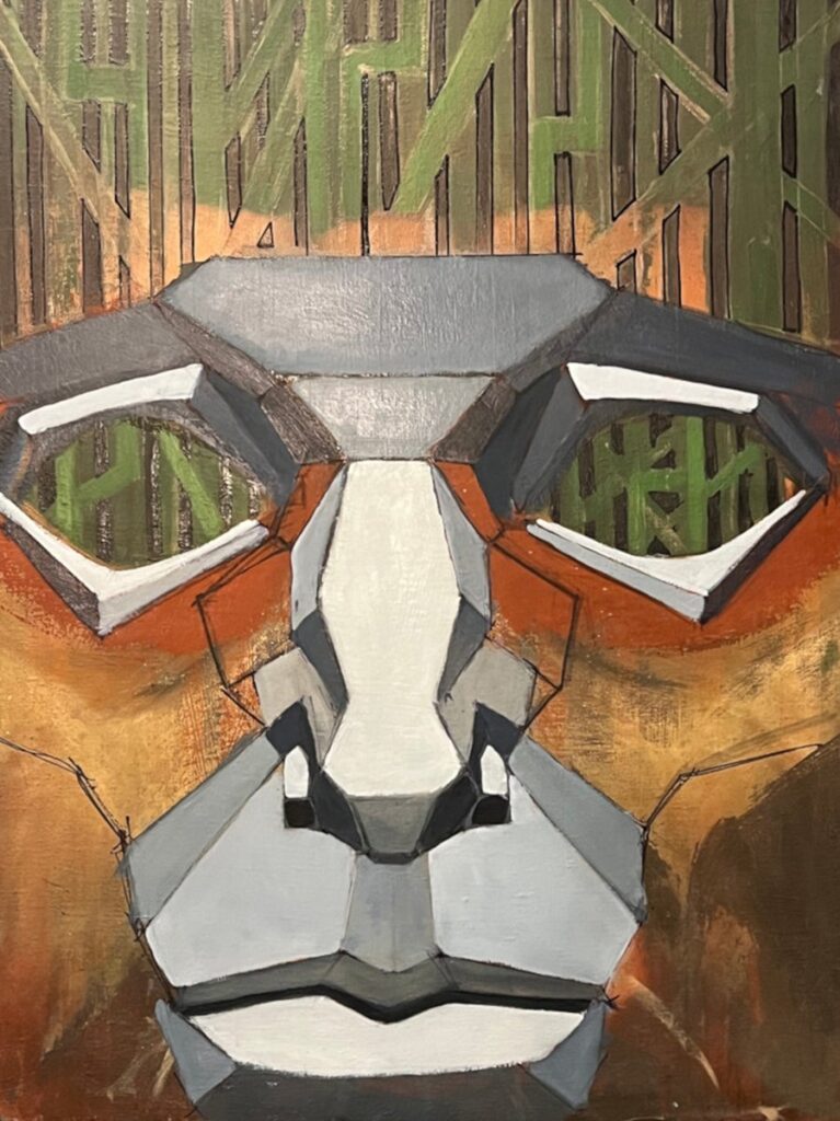 Miss. A3, by Keith Rehm, 2023, oil on canvas