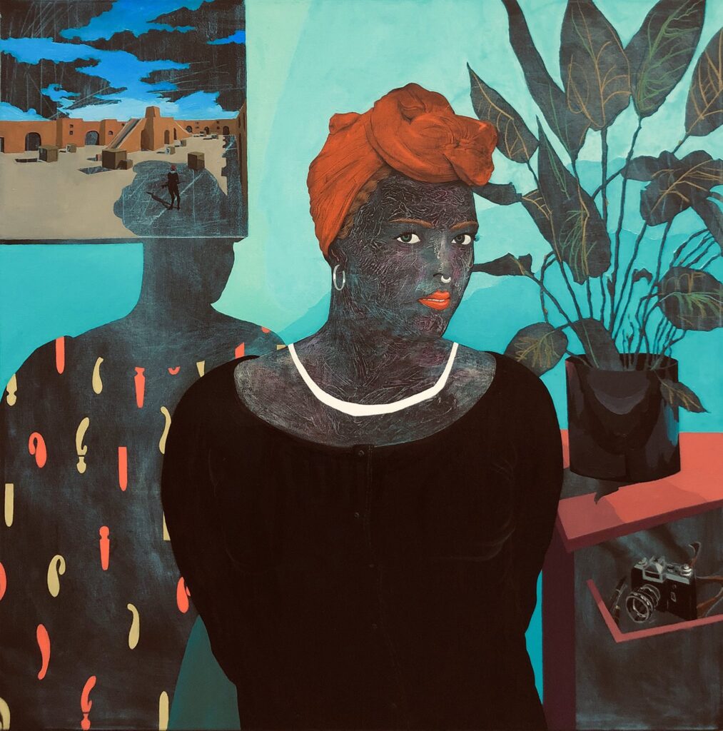 Am I Surreal?!, by Tedore Rekhviashvili, 2019, tempera and oil on canvas