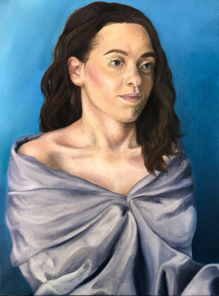 Untitled, by Allison Riback, 2020, oil on canvas