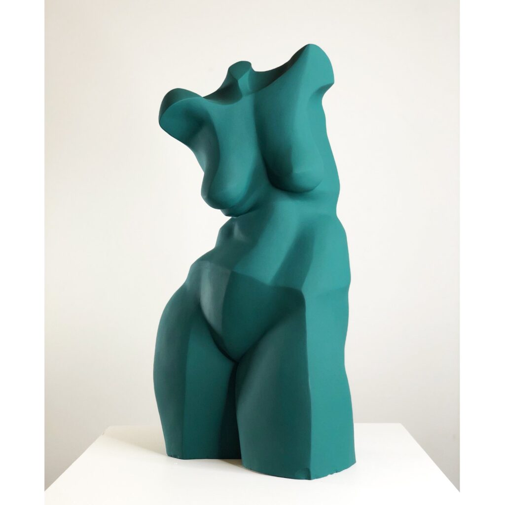 Suspension, by Kelly Robert, 2020, clay and Flashe