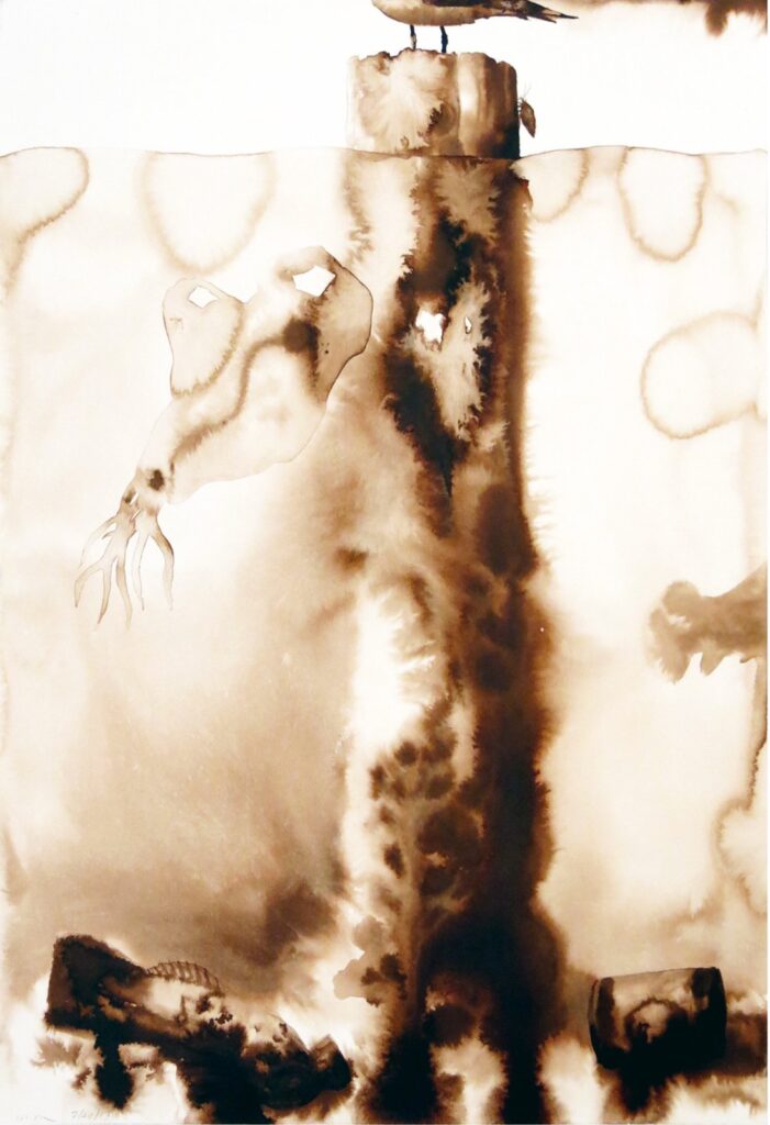 Untitled, by Alexis Rockman, 2013, Watercolor on paper