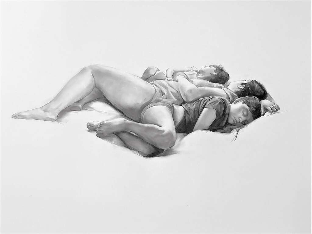 Ante, by Luis Rodriguez, 2020, graphite on paper