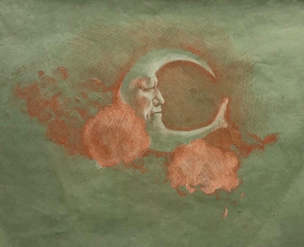 Man in the Moon, by Alexandra Zarins Rolls, 2020