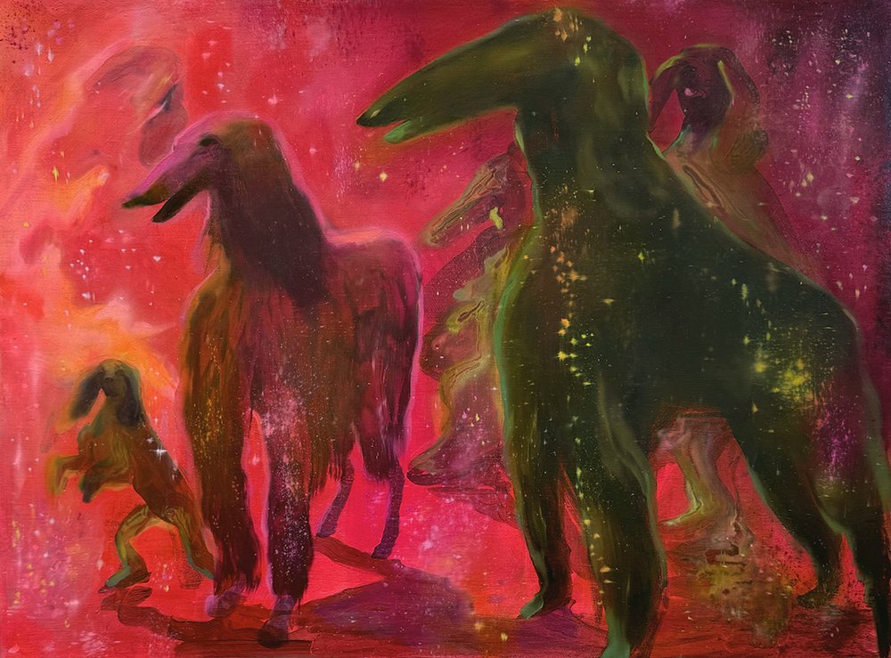 Inferno, by Laura Romaine, 2024, oil on linen