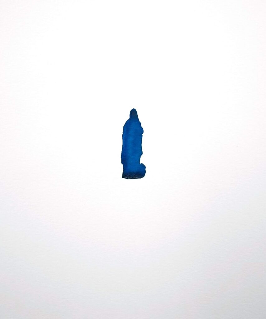 Influencer VI, by Lara Ronan, 2023, watercolor on paper