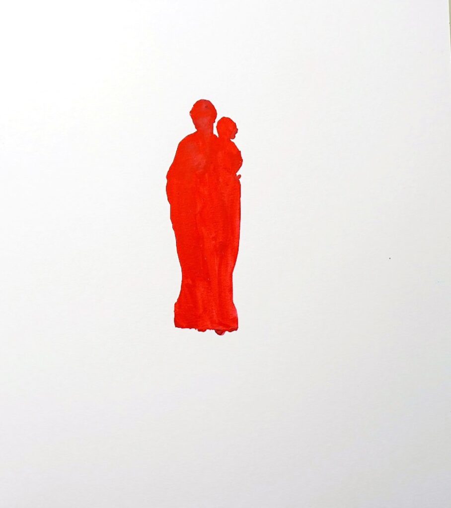 Influencer VII, by Lara Ronan, 2023, watercolor on paper