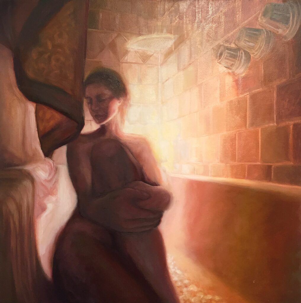 Harbor, by Monika Rosen, 2018, oil on canvas