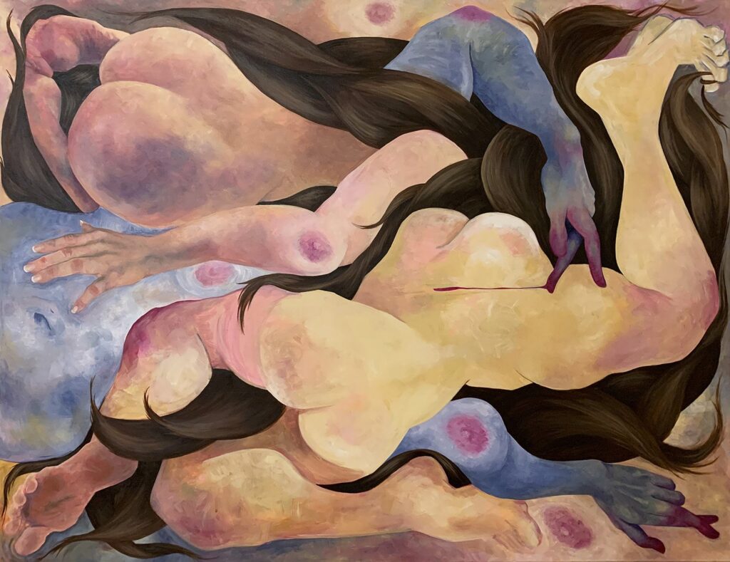 Untitled, by Meg Rossetti, 2020, acrylic on canvas