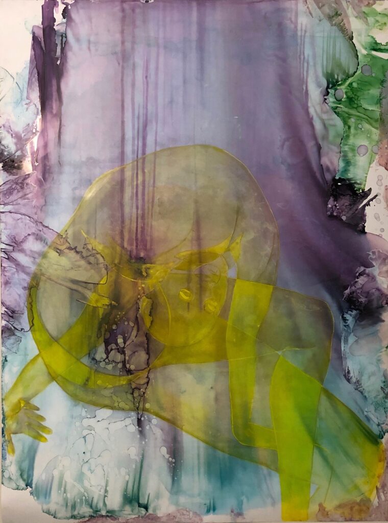 Metamorphosis, by Bahar Sabzevari, 2019, ink, watercolor
