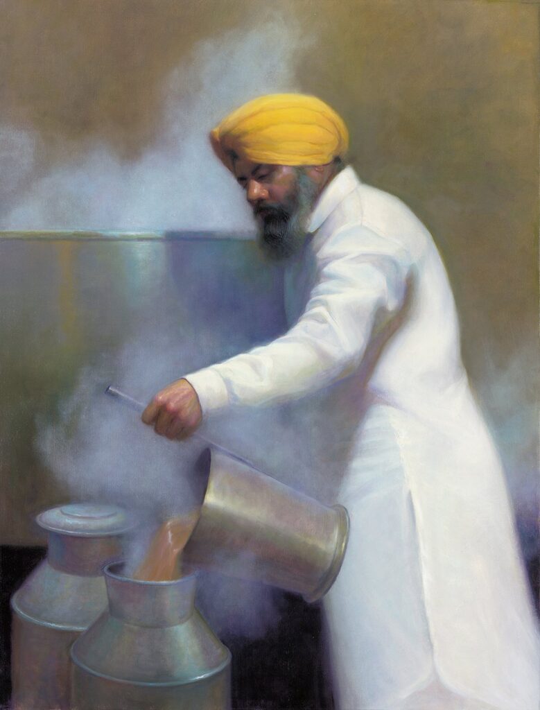 Cha Da Vela, by Manu Saluja, 2020, oil on canvas