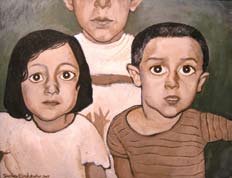 When We Were Both Alone, by Samira Eskandarfar, 2005, oil on canvas