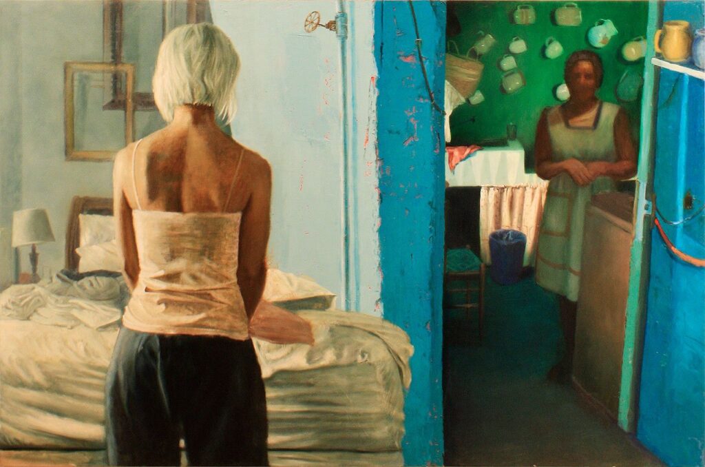 Extraction, by Nicolas V. Sanchez, 2013, Oil on linen