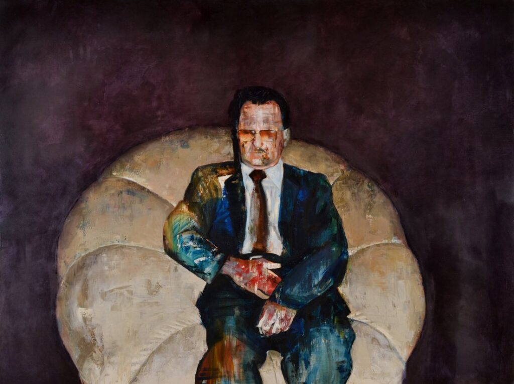Cuentos Compartidos, by Nicolas V. Sanchez, 2014, Oil on linen