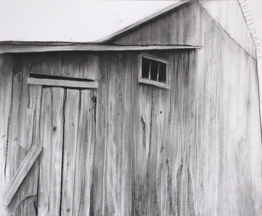Aperture 13, by Nicholas Sanchez, 2018, Charcoal on paper