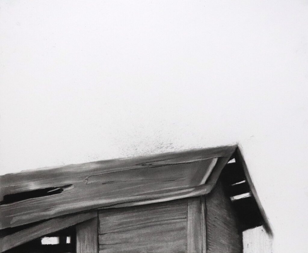 Aperture 3, by Nicholas Sanchez, 2018, Charcoal on paper