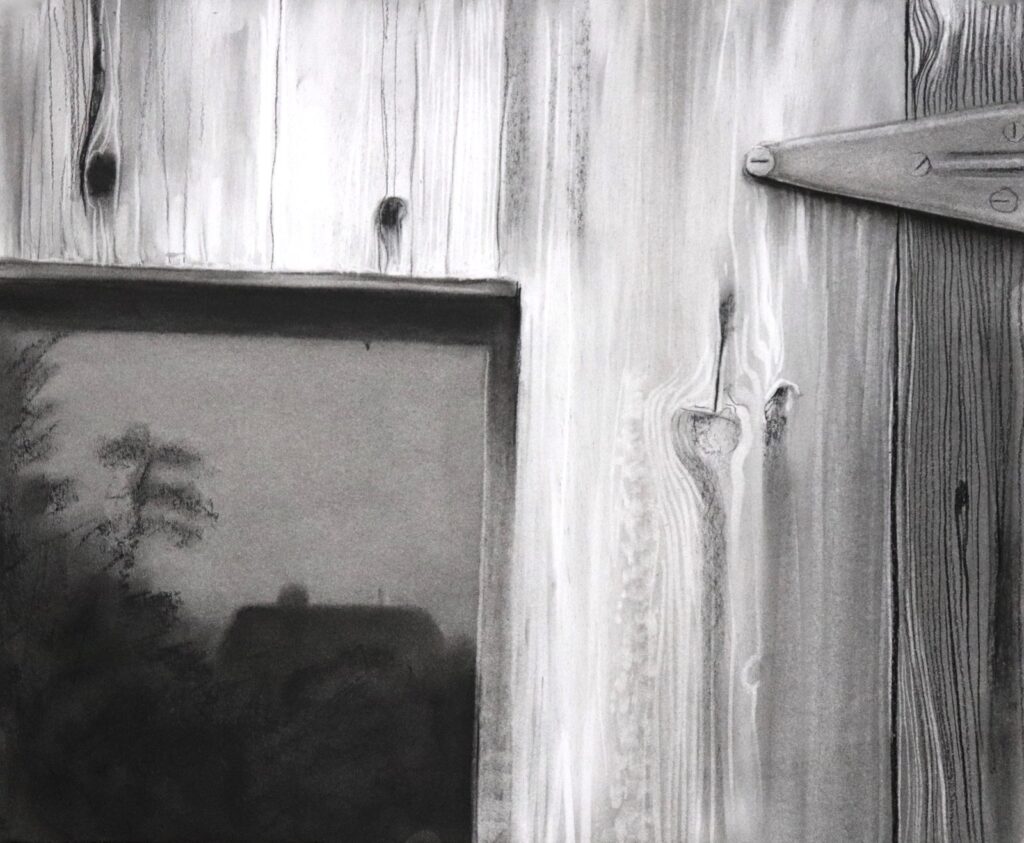 Aperture 6, by Nicholas Sanchez, 2018, Charcoal on paper