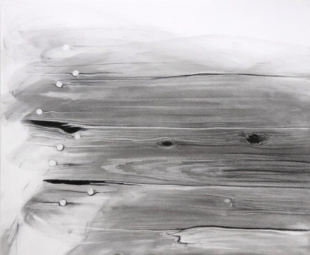 Aperture 7, by Nicholas Sanchez, 2018, Charcoal on paper