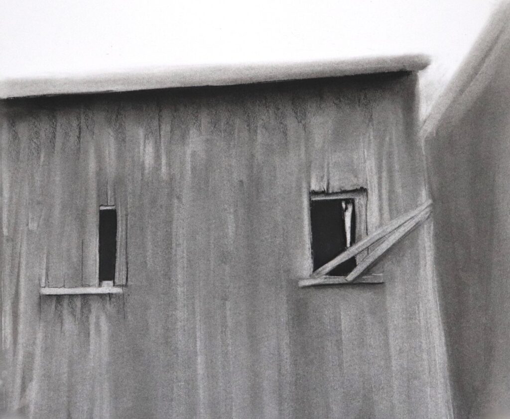Aperture 8, by Nicholas Sanchez, 2018, Charcoal on paper