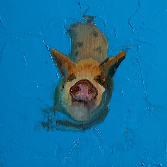Bahama Dip 1, by Nicolas V. Sanchez, 2019, oil on panel