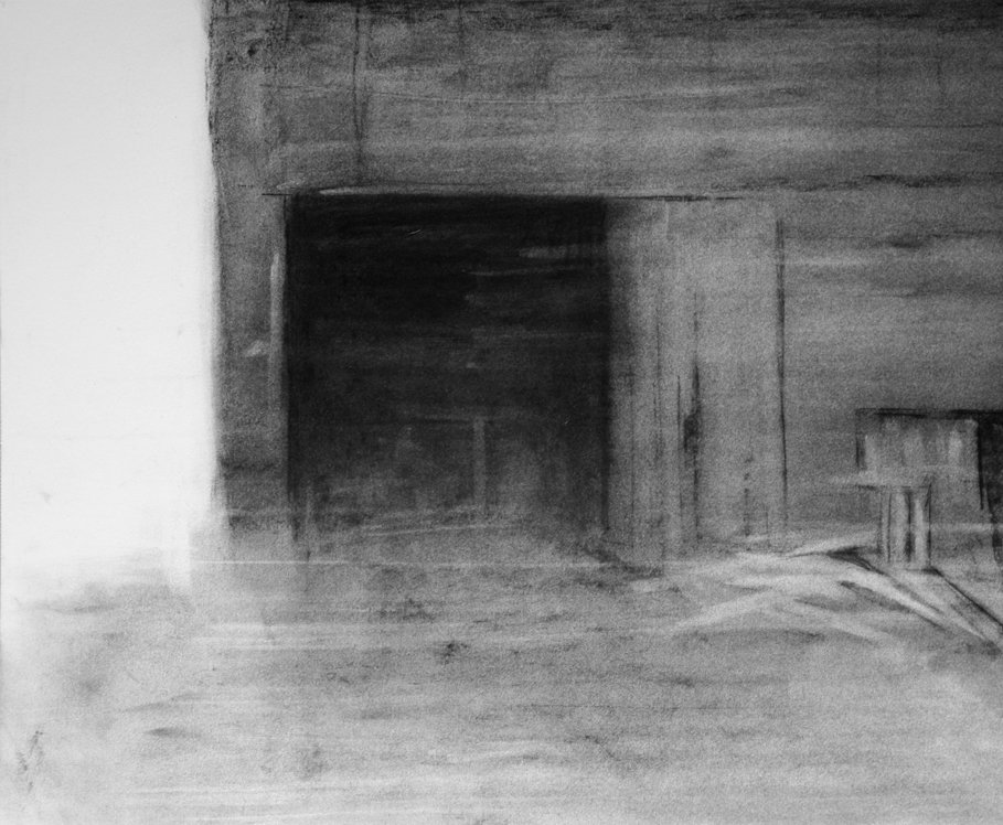 Eclipse 11, by Nicolas V. Sanchez, 2014, Charcoal on paper