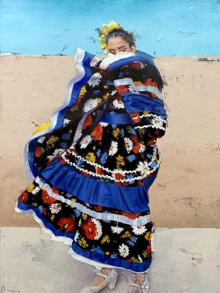 La Brisa, by Nicolas V. Sanchez, 2021, oil on canvas