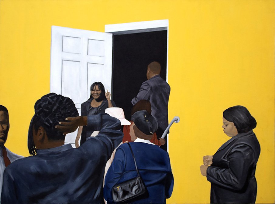Repast to Follow, by Michon Sanders, 2019, oil on canvas