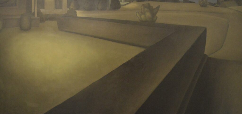 Back to the Night, by Sarah Schlesinger, 2016, Oil on panel