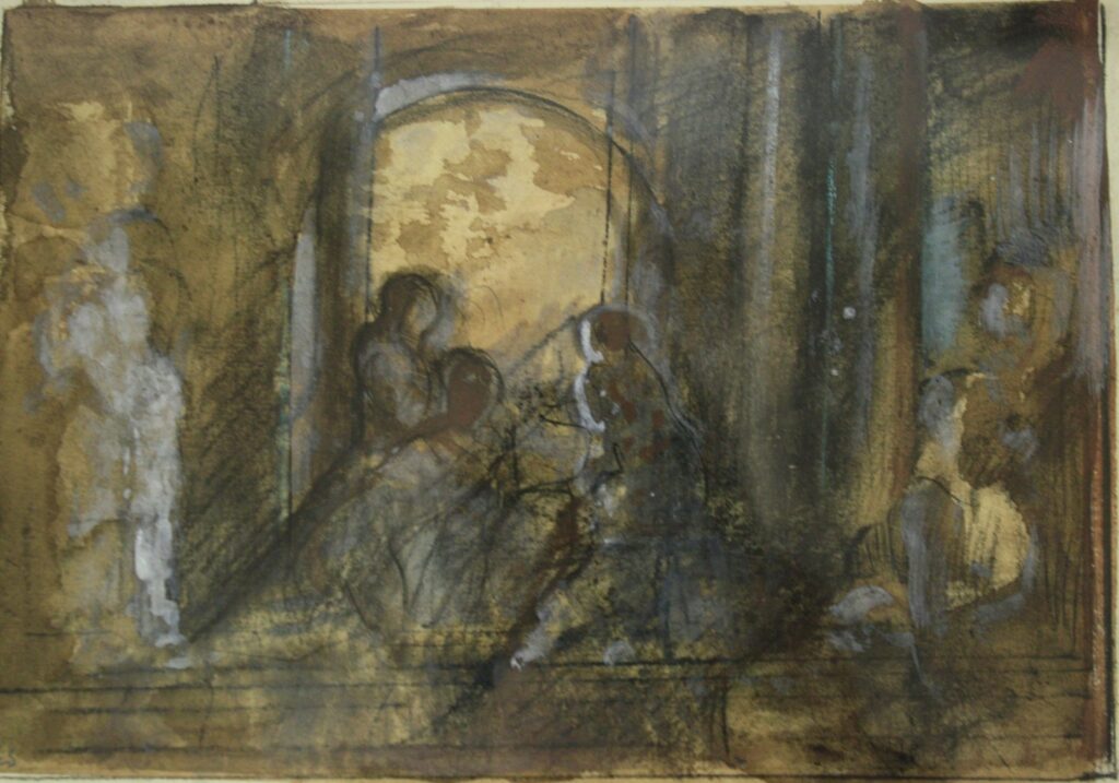 Work on Paper #10, by Edward Schmidt, 2012, Mixed media on paper