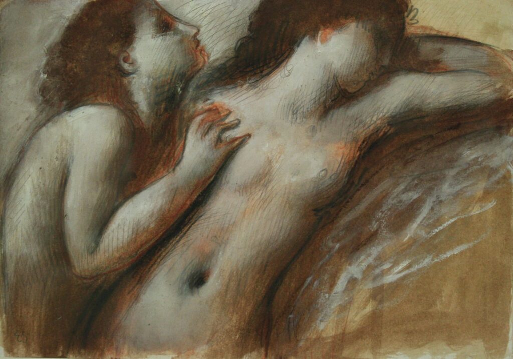 Work on Paper #21, by Edward Schmidt, 2009, Mixed media on paper