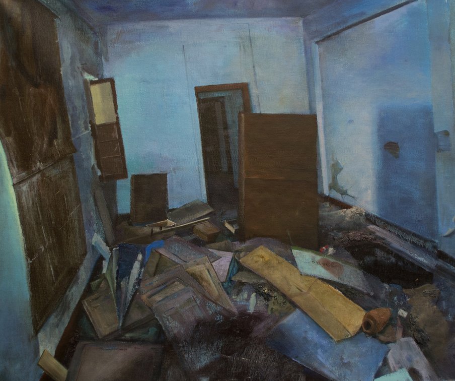 Lambert Interior, Shanghai, by Ryan Schroeder, 2014, Oil on linen