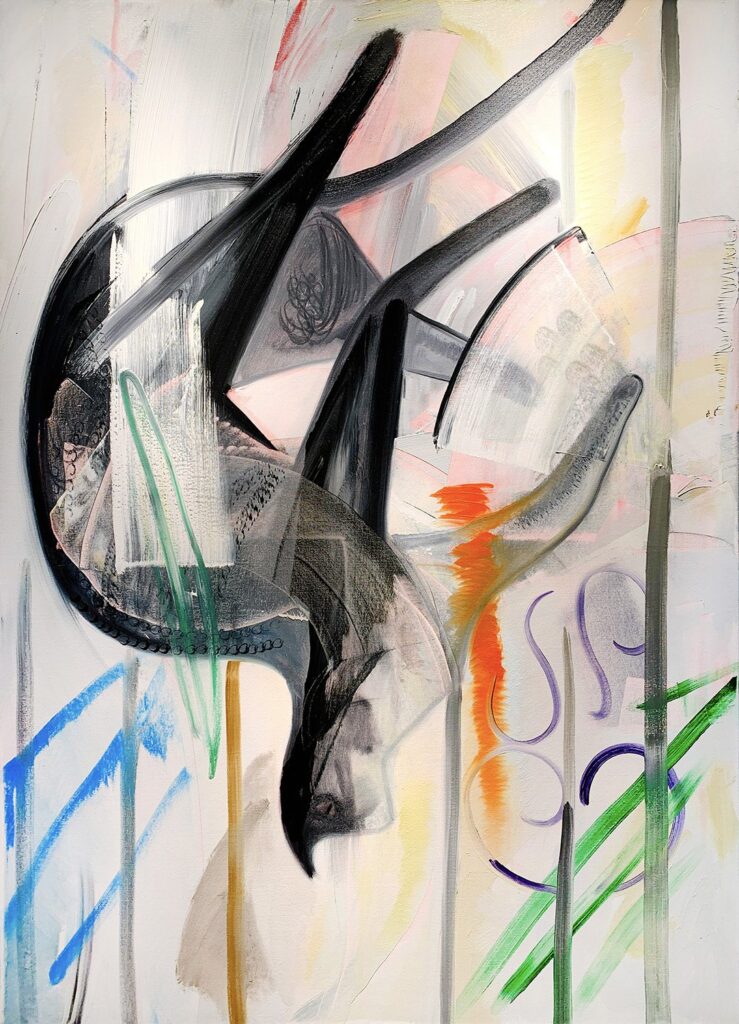 Falling Cat 2, by Dana Schutz, 2012, oil on canvas