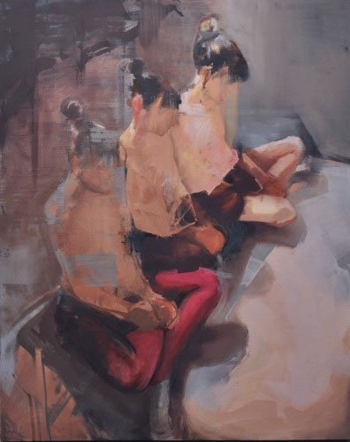 Dissolve, by Amanda Scuglia, 2013, Oil on canvas