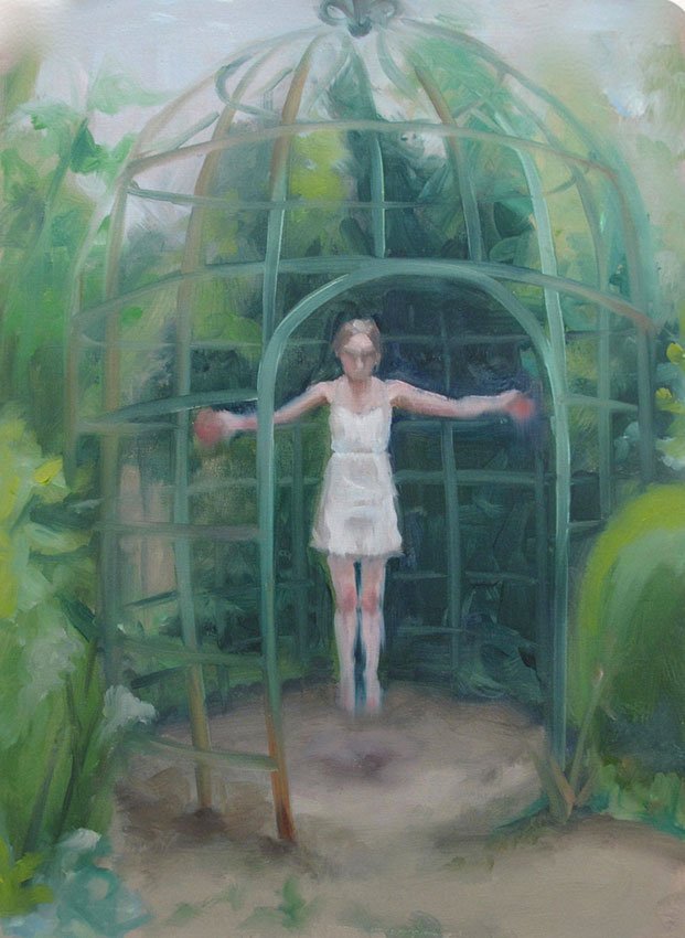 Hover, by Amanda Scuglia, 2012, Oil on paper