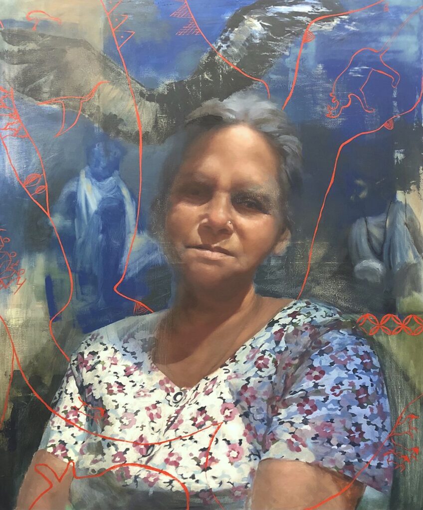 Daya Wati, by Rohini Sen, 2021, oil on linen