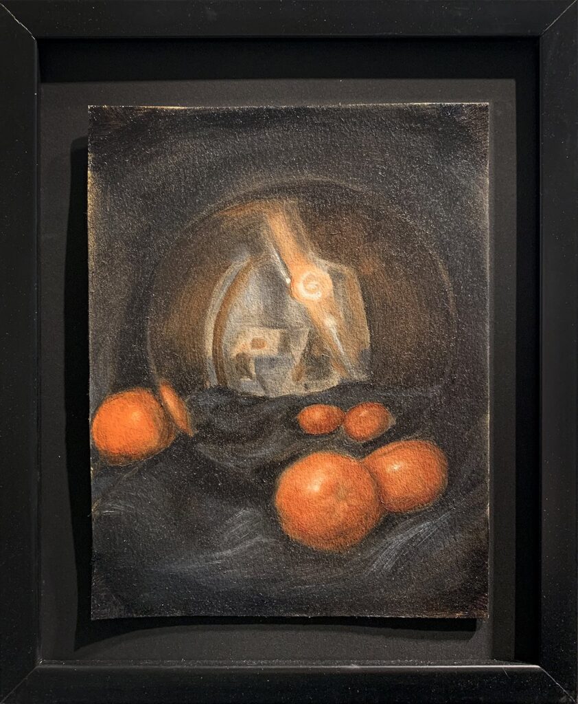 Within and Without, by Rohini Sen, 2019, oil on paper